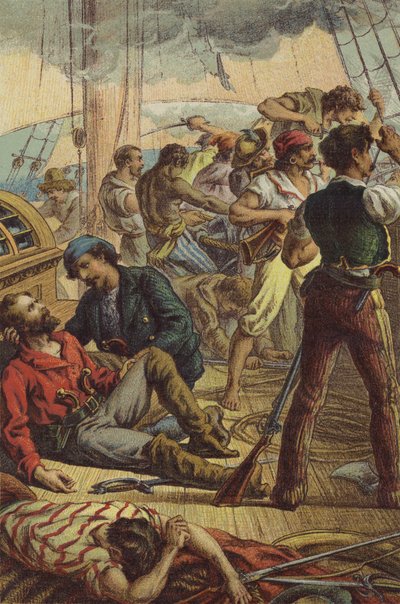 Garibaldi wounded on board the Scano Pilla by English School